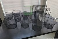 All bins and organizers on tabletop