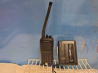 Front view of Kenwood radio and Panasonic cassette player