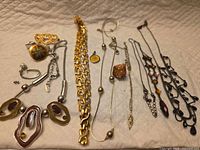 Group view of all jewellery pieces laid out