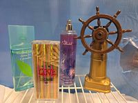 Front view of all four fragrance bottles