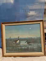 Full view of framed painting