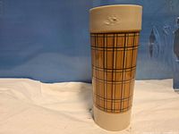 Full view of Aladdin plaid vacuum bottle showing overall appearance and size