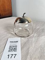 Jam pot with lid assembled