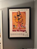 Front view of framed Enter the Dragon 50th Anniversary poster