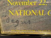 Close-up of lower left corner showing text, artist signature reproduction and copyright line