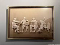 Front view of framed print showing full artwork and frame