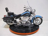 Side view of Harley-Davidson motorcycle night light on base
