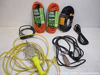 All cords and trouble light displayed