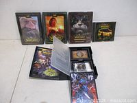 Front view showing starter deck open, soundtrack CD, three behind-the-scenes DVDs