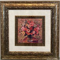 Front view of framed art print showing full piece