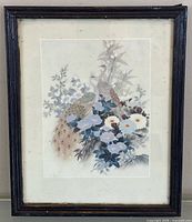 Full view of framed art print showing frame and artwork