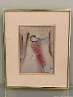 Framed print showing full artwork, mat, and frame