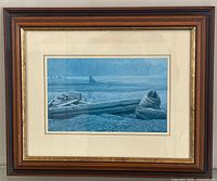 Full view of framed Robert Bateman print