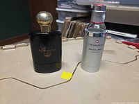 Front view of both perfume bottles