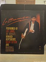 Front sleeve of La Bamba soundtrack showing title and performer credits