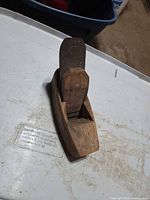 Top angle showing plane, iron, wedge