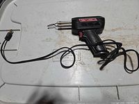 Full view of Weller soldering gun with cord
