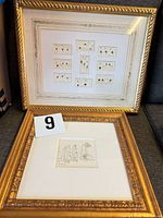 Both framed pieces front view