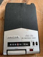 Front view of Daiton FM Multiplex Tuner showing controls and frequency scale