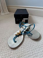 Sandals front angle with box in background