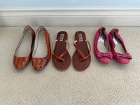 All three pairs lined up showing styles and colors