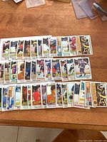 All 40 1981-82 O-Pee-Chee NHL cards laid out in four rows