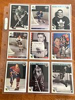 Full nine-card collector page