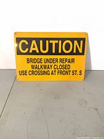 Full view of sign front