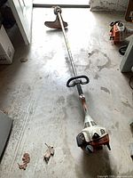 Full view of Stihl FS 55R string trimmer from engine to cutting head