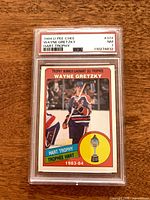 Front of PSA-slabbed Wayne Gretzky card