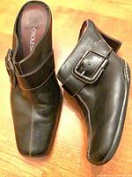 Both shoes top and side view