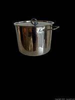 Stainless steel Paderno stock pot with lid