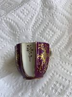 Ardalt Lenwile demitasse cup, purple with gold