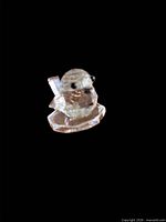 Swarovski crystal chick figurine front view