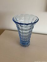 Blue Colony Whitehall vase front view