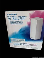 Front of Linksys Velop AC1200 box showing product