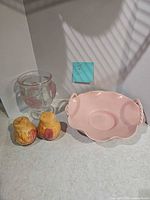 Group shot of basket, vase, and salt & pepper shakers