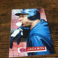 Front of Bo Jackson Topps card