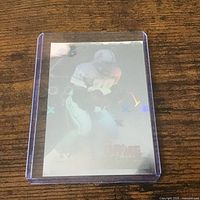 Front of Barry Sanders Game Breaker card in rigid holder