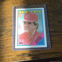 Front of 1988 Topps Pete Rose manager card in sleeve