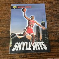 Front of Michael Jordan Upper Deck Skylights card