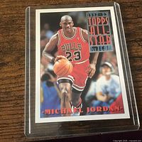 Card in rigid holder, full front view