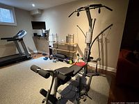 Full view of Bowflex Blaze home gym with attachments assembled