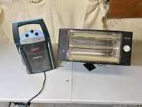 Both heaters side by side showing overall condition and cords