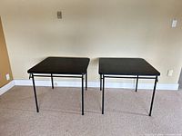 Both folding tables fully opened front view