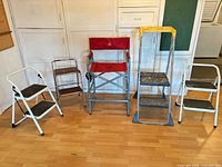 Front view of all five items lined up