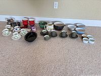 Entire lot laid out showing quantity and variety