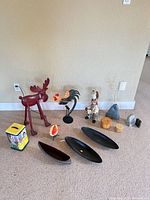 Group shot showing all items together for scale and materials