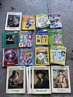 Overview of children’s workbooks, Great Artists magazines and activity pads