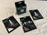 Front view of all four packaged items laid out
